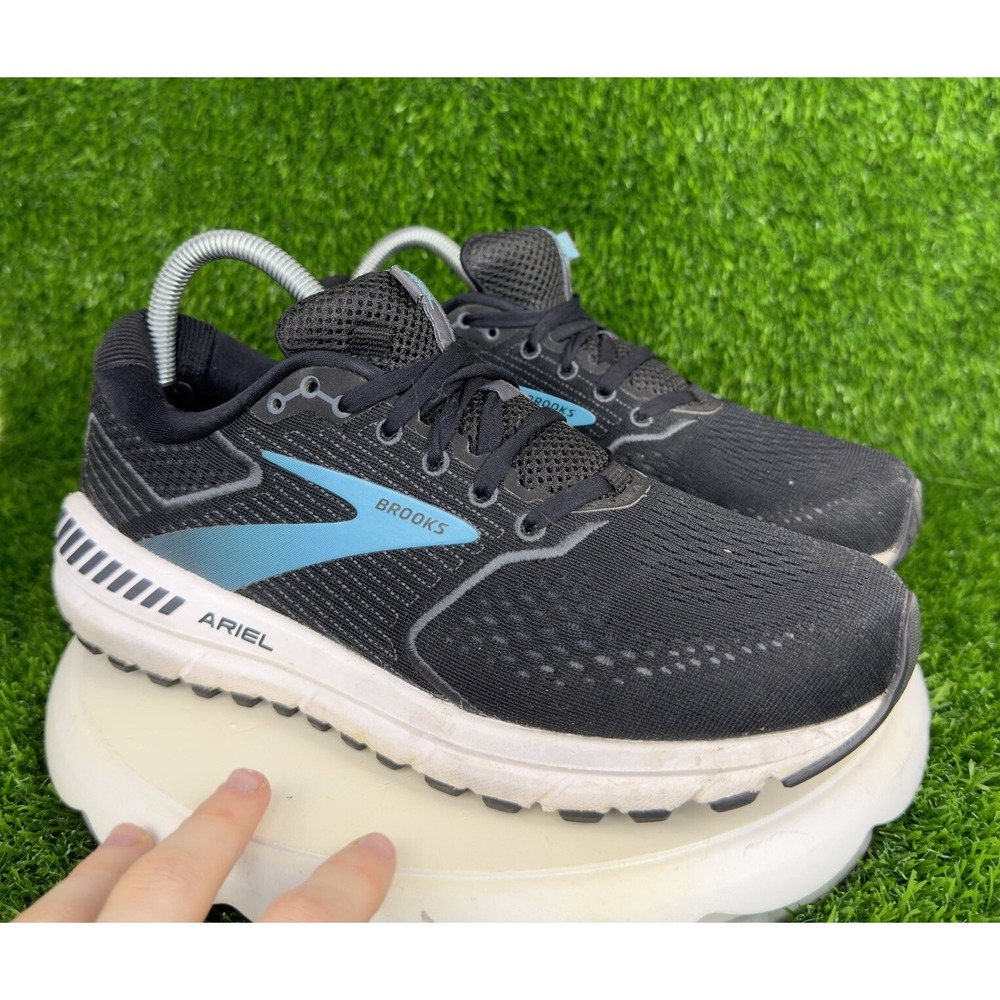 Brooks Ariel 20 Womens Size 9B US Black Blue Running Shoes Sneakers 1203151B064